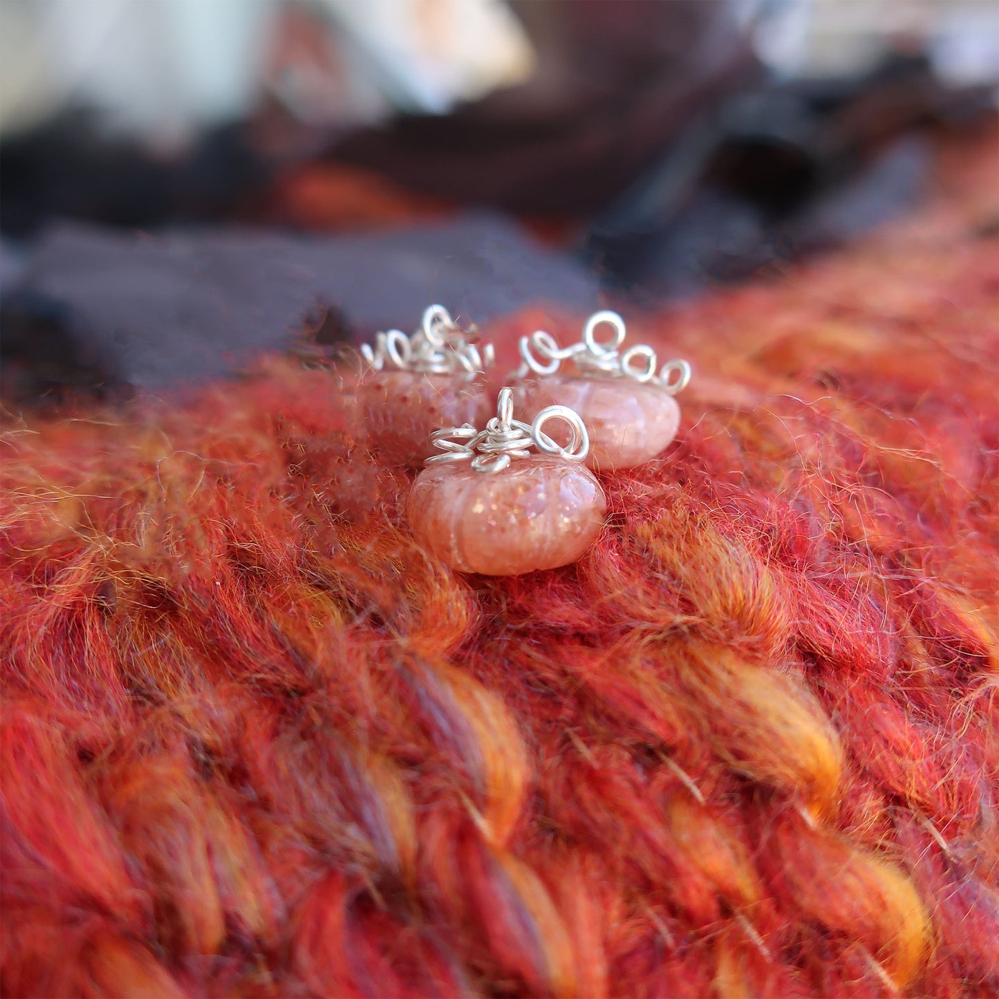 Gemstone Pumpkin Necklace