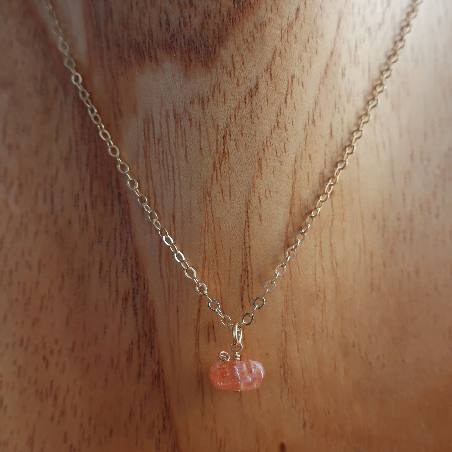 Gemstone Pumpkin Necklace