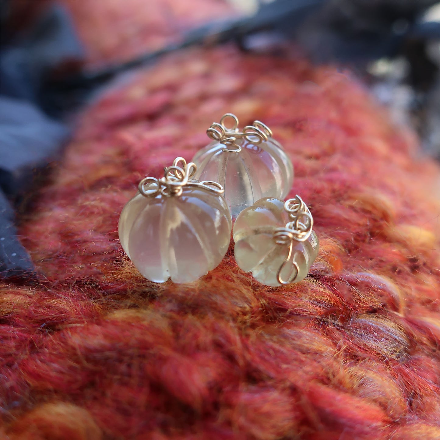 Gemstone Pumpkin Necklace