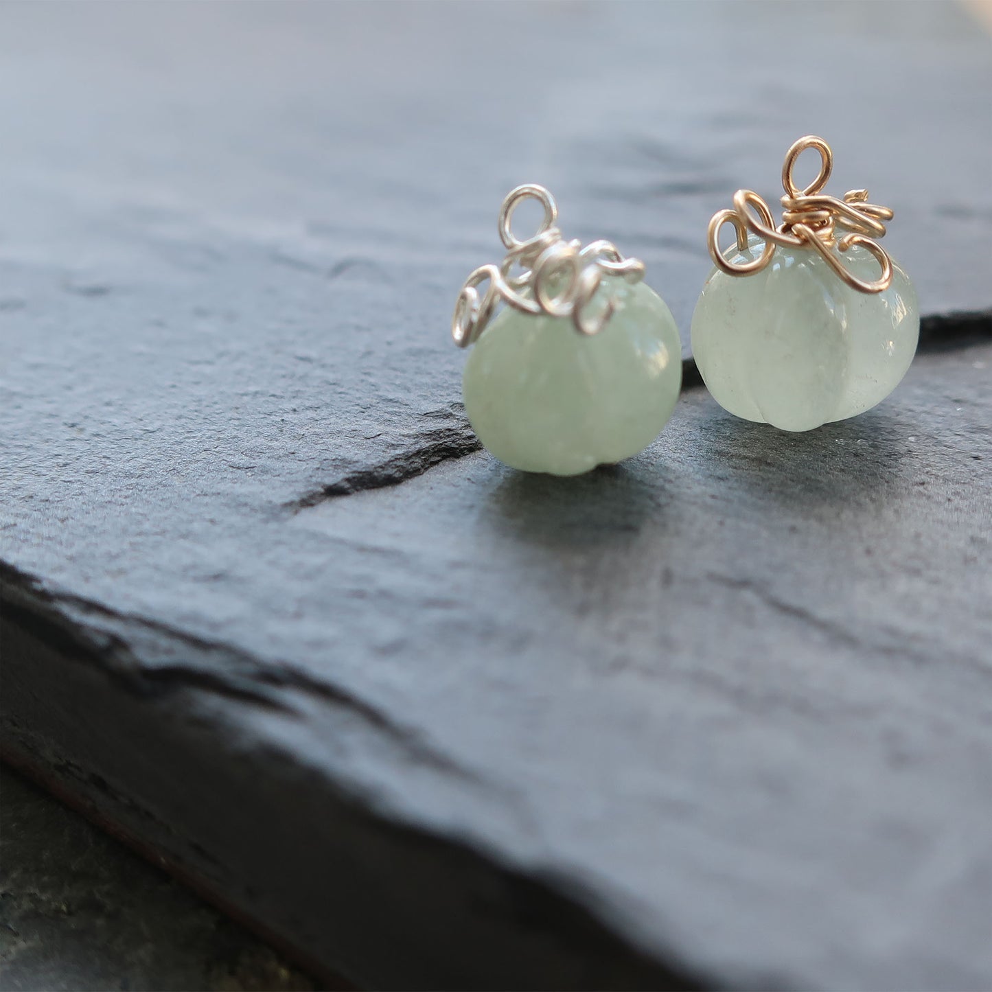 gemstone pumpkin aquamarine