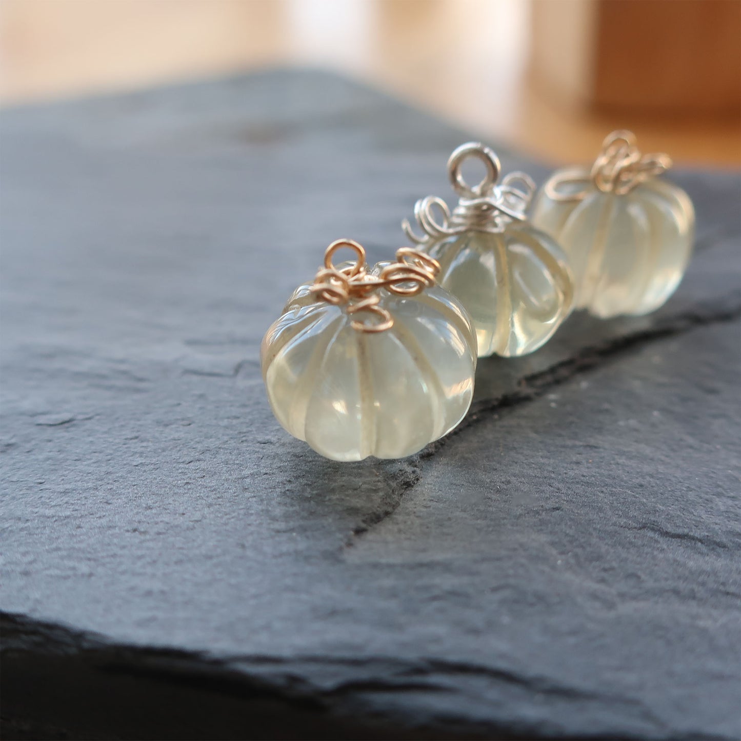 Gemstone Pumpkin Necklace