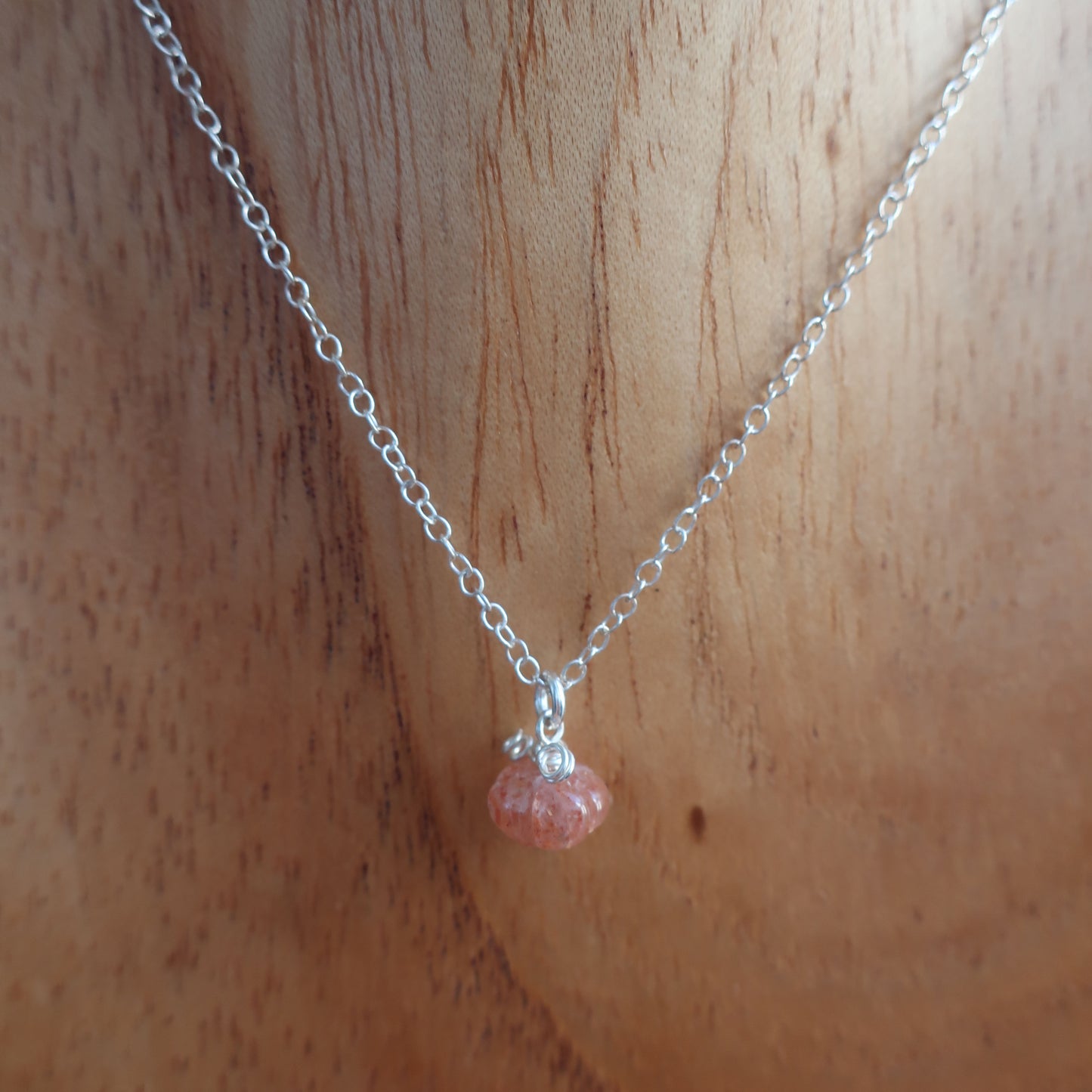 Gemstone Pumpkin Necklace