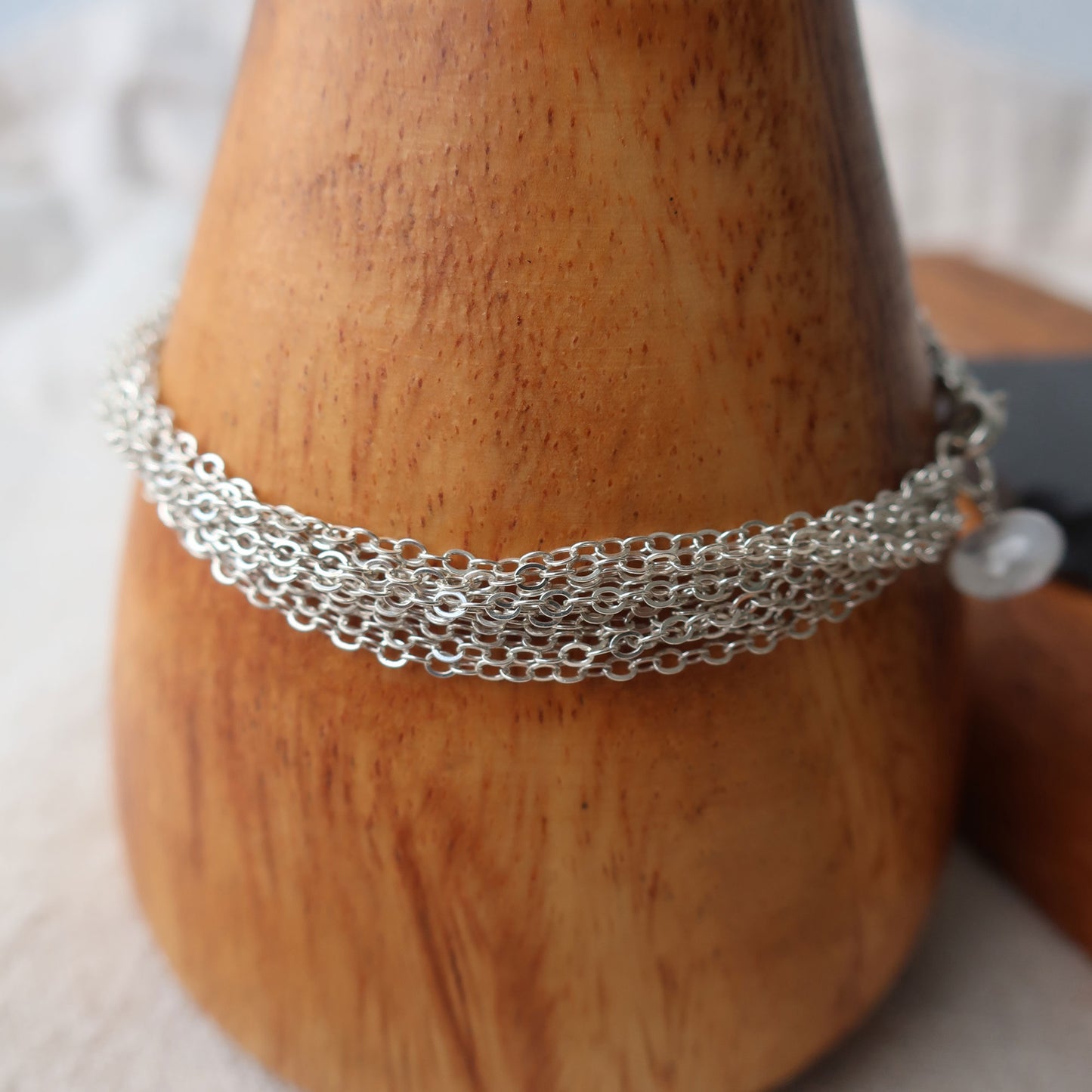 Modern Silver x Moonstone Bracelet