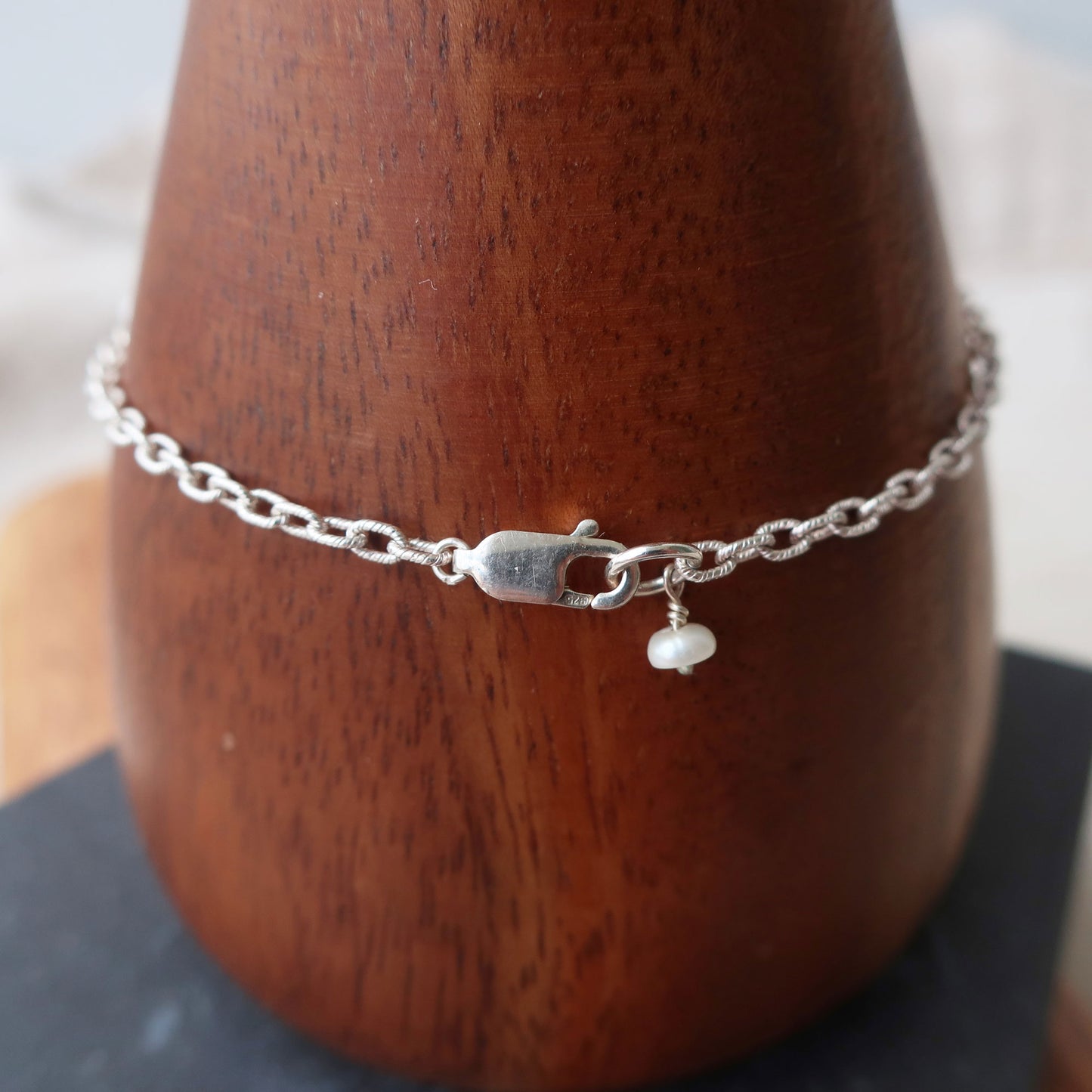 White Freshwater Pearl Bracelet