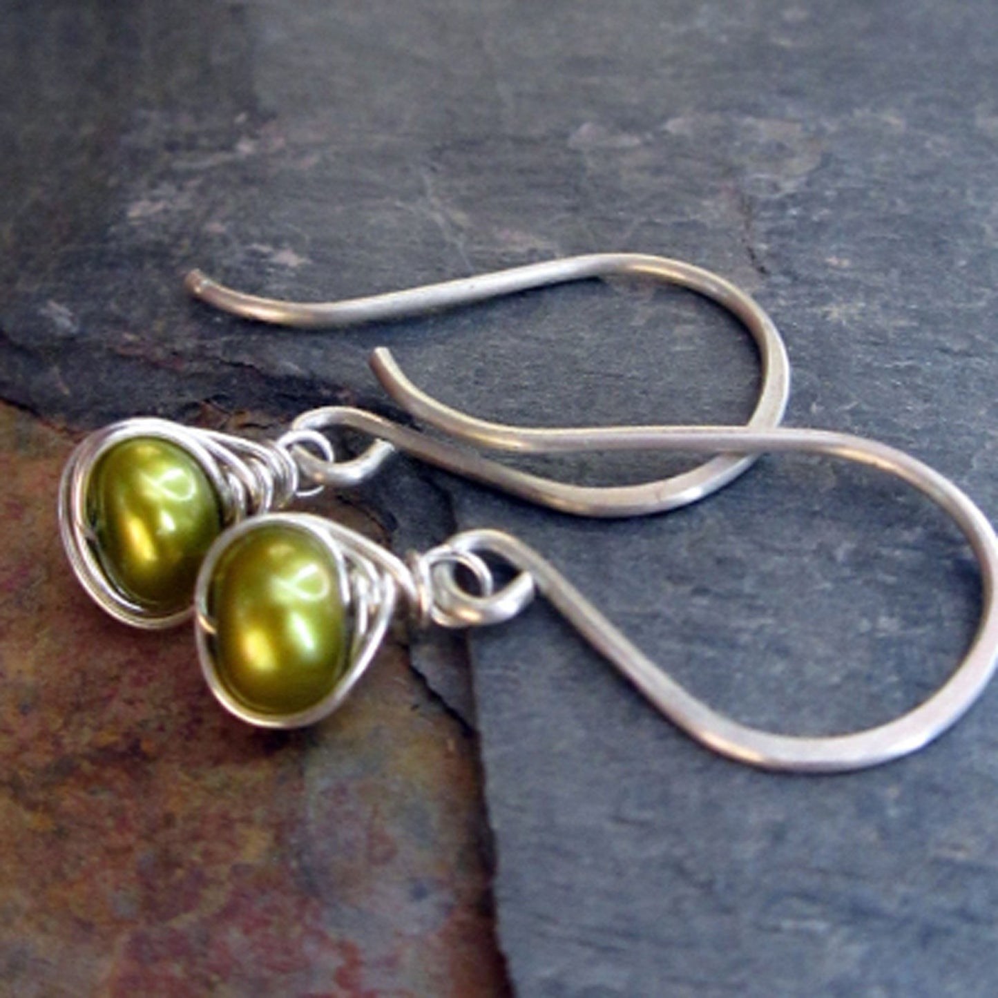 Enchanted - Modern Woven Freshwater Pearl Earrings