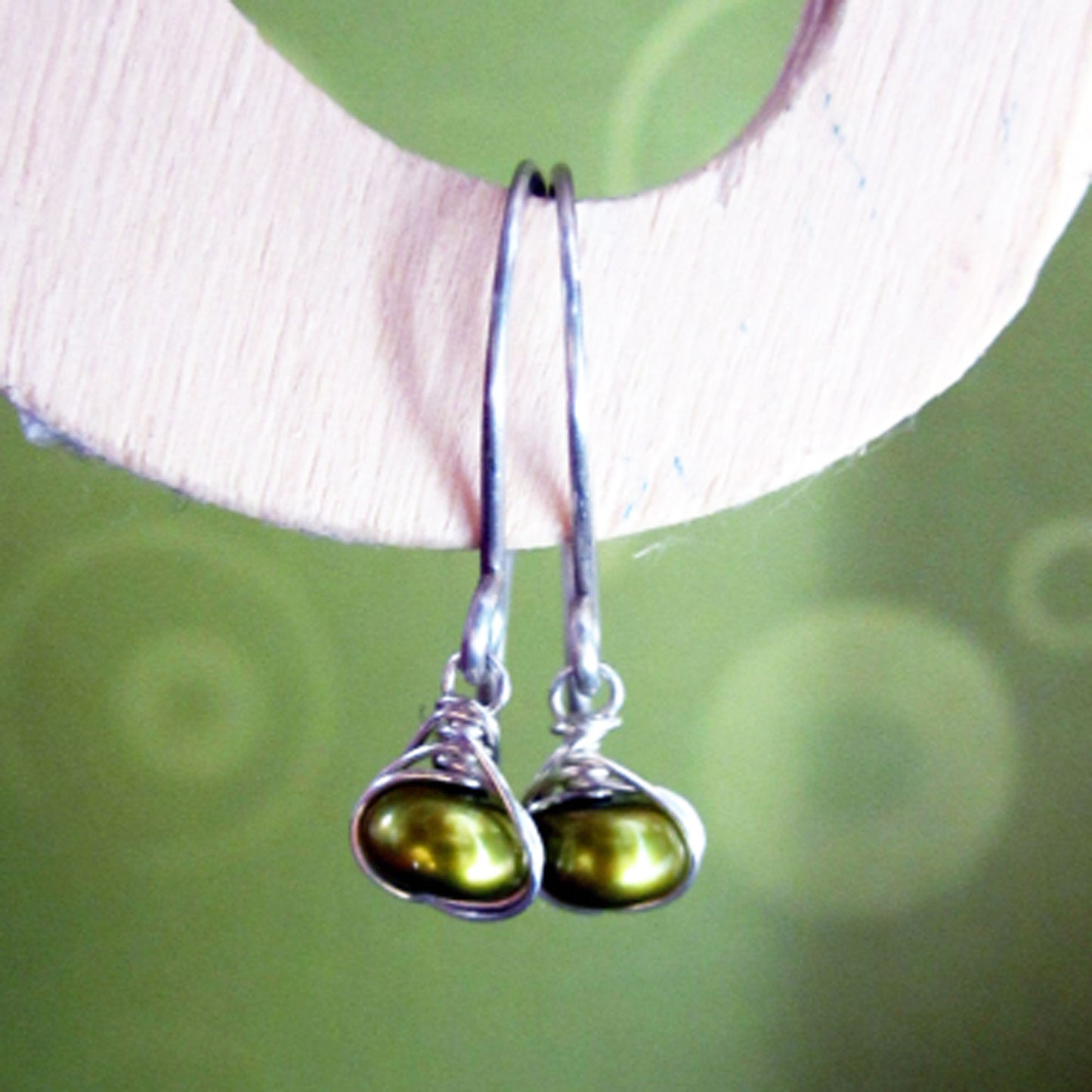 Enchanted - Modern Woven Freshwater Pearl Earrings