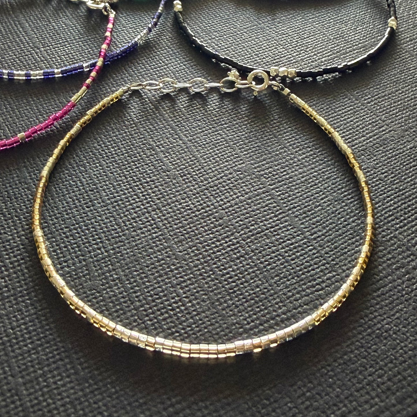 Minimalist Tiny Colorful Bead Bracelets, Delicate Stacking Beaded Bracelet, Handmade Boho Seed Bead Bracelet Jewelry - Gift for Him and Her