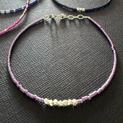 Minimalist Tiny Colorful Bead Bracelets, Delicate Stacking Beaded Bracelet, Handmade Boho Seed Bead Bracelet Jewelry - Gift for Him and Her