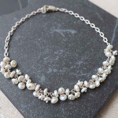 White Freshwater Pearl Bracelet