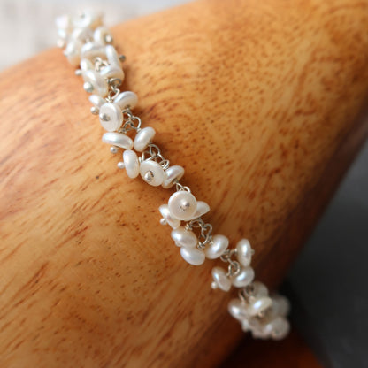 White Freshwater Pearl Bracelet