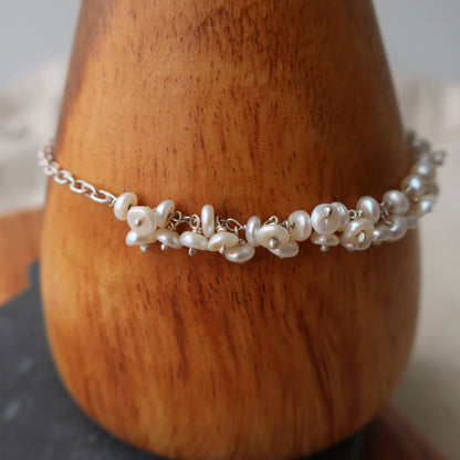 White Freshwater Pearl Bracelet