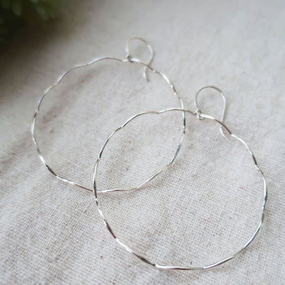 Ebb and Flow Hoop Earrings