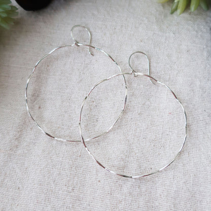 Ebb and Flow Hoop Earrings