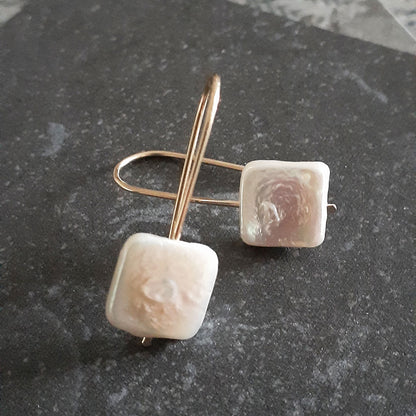 Square Pearl Earrings