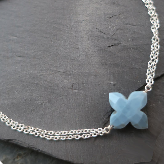 Blue Opal Wildflower Bracelet