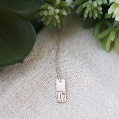 Mini Zodiac Tag Necklace