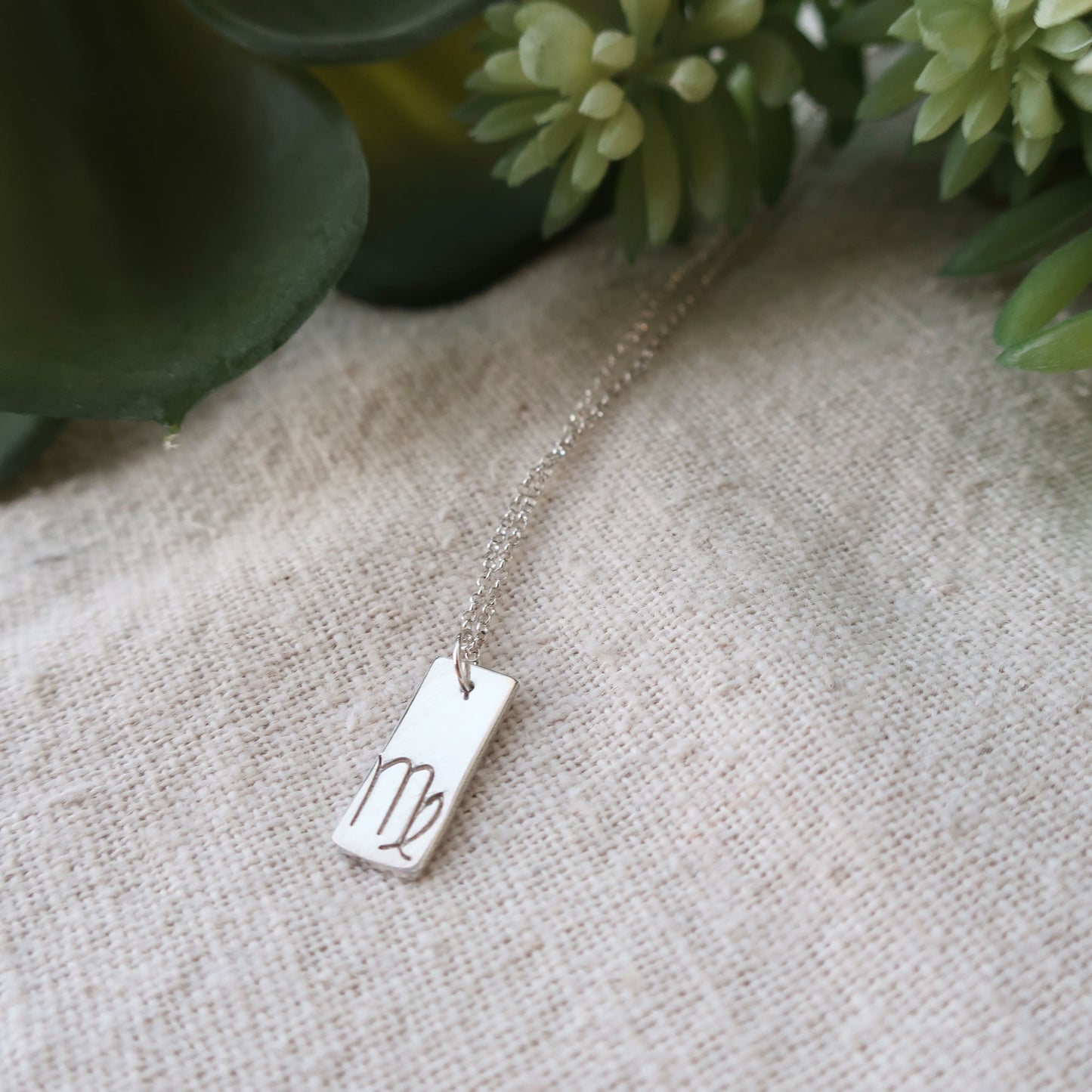 Mini Zodiac Tag Necklace